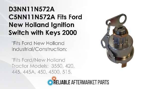 Amazon.com: D3NN11N572A C5NN11N572A Fits Ford New Holland Ignition